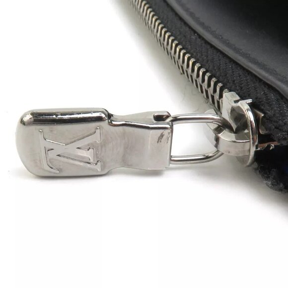 Auth LOUIS VUITTON Monogram Eclipse Coin Card Holder Coin Purse authentic - Picture 11 of 15